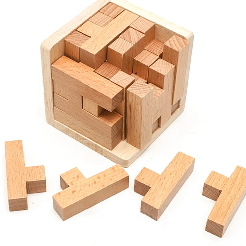 Wooden 3D Puzzle Cube