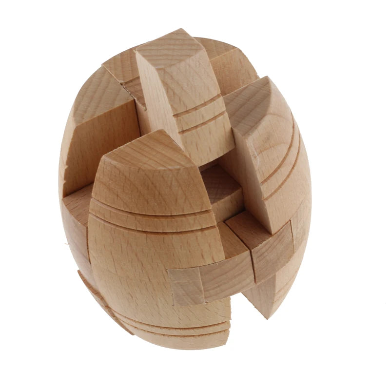 Wooden Bucket Shaped Puzzle