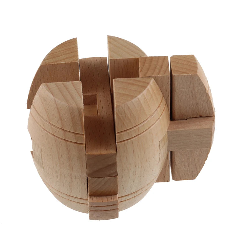 Wooden Bucket Shaped Puzzle