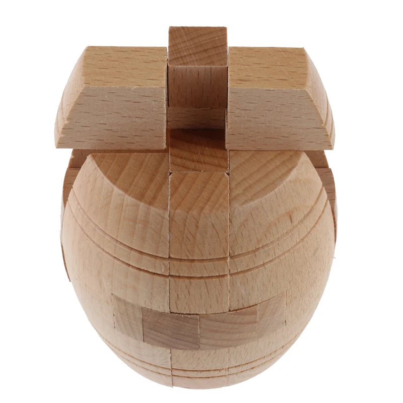 Wooden Bucket Shaped Puzzle