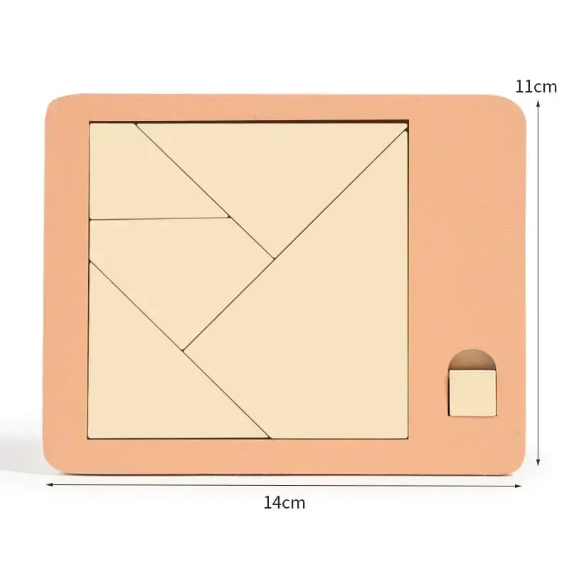 Wooden Tangram Board Puzzle Game For Children