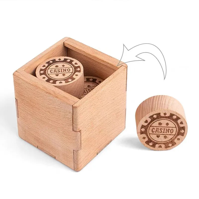 Six Chips Wooden Puzzle Box